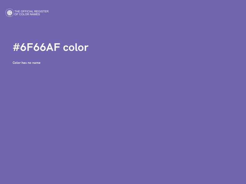 #6F66AF color image