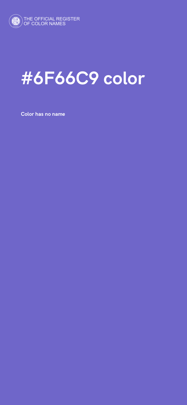 #6F66C9 color image