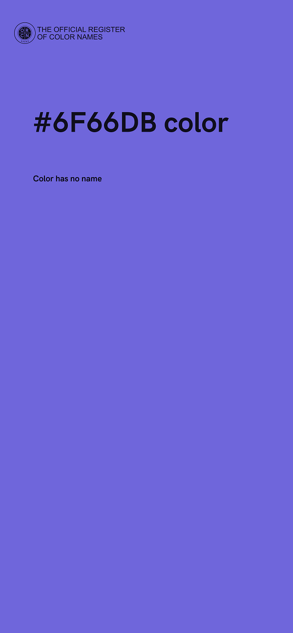#6F66DB color image