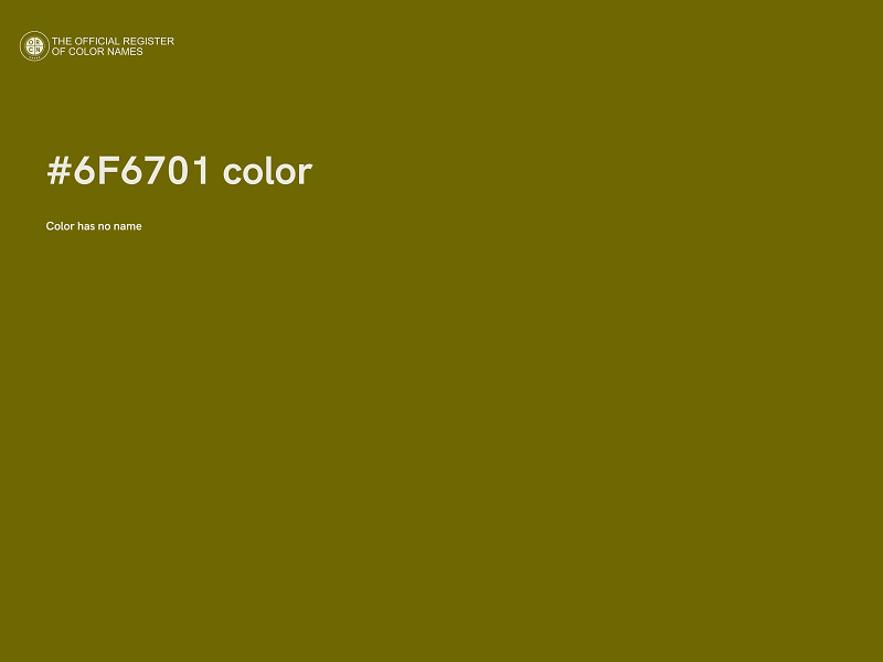 #6F6701 color image