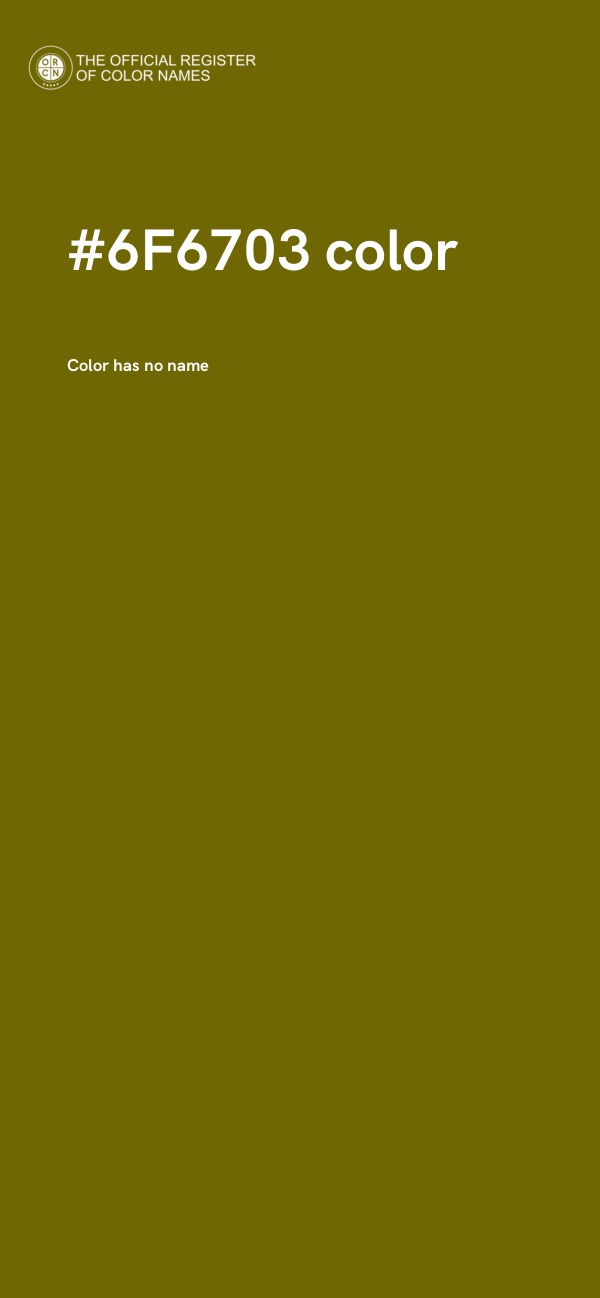 #6F6703 color image