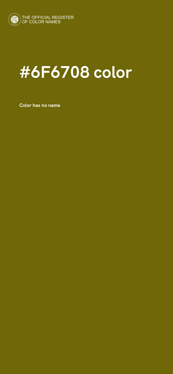 #6F6708 color image