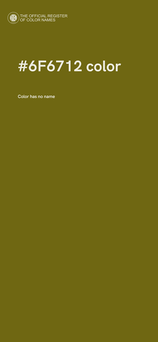 #6F6712 color image