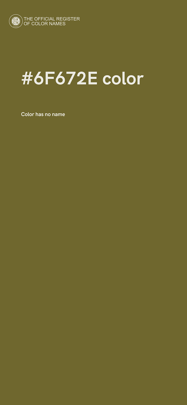 #6F672E color image