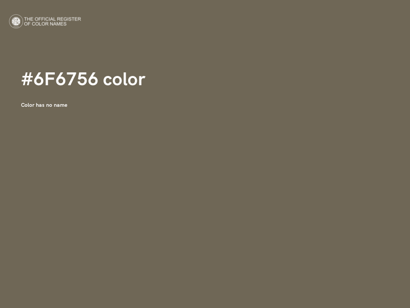 #6F6756 color image