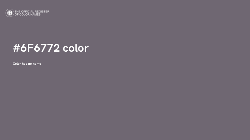 #6F6772 color image