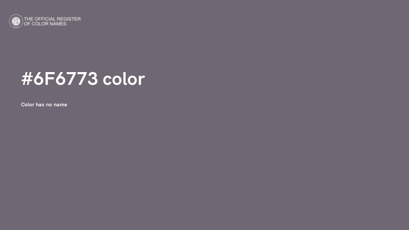 #6F6773 color image