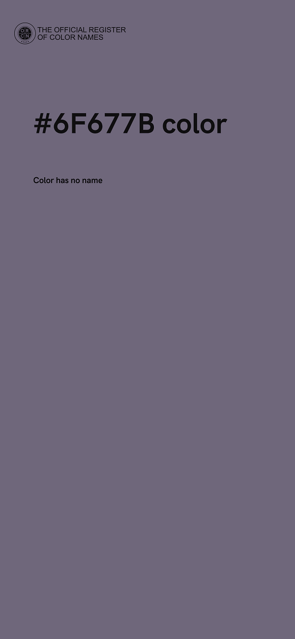#6F677B color image