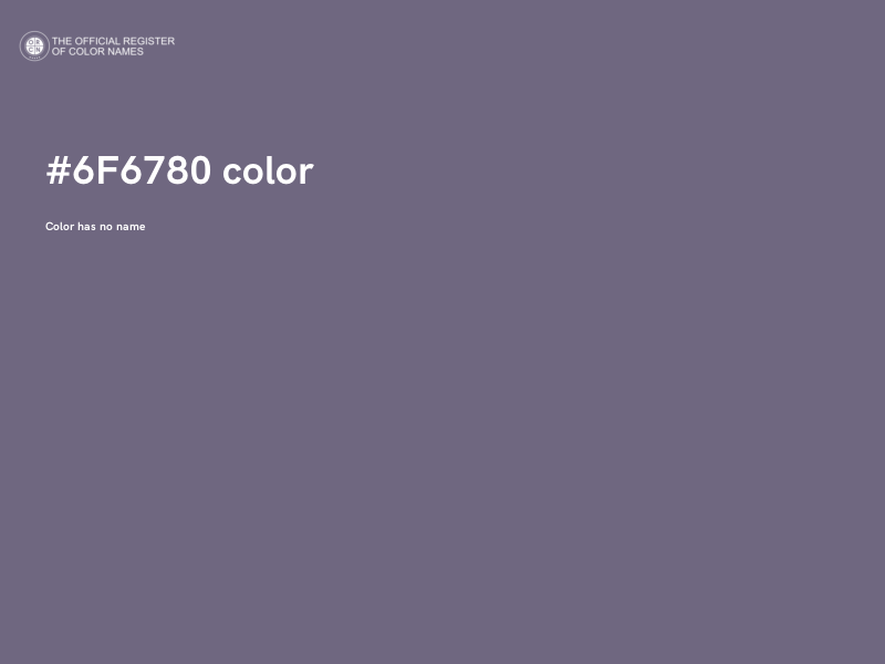 #6F6780 color image