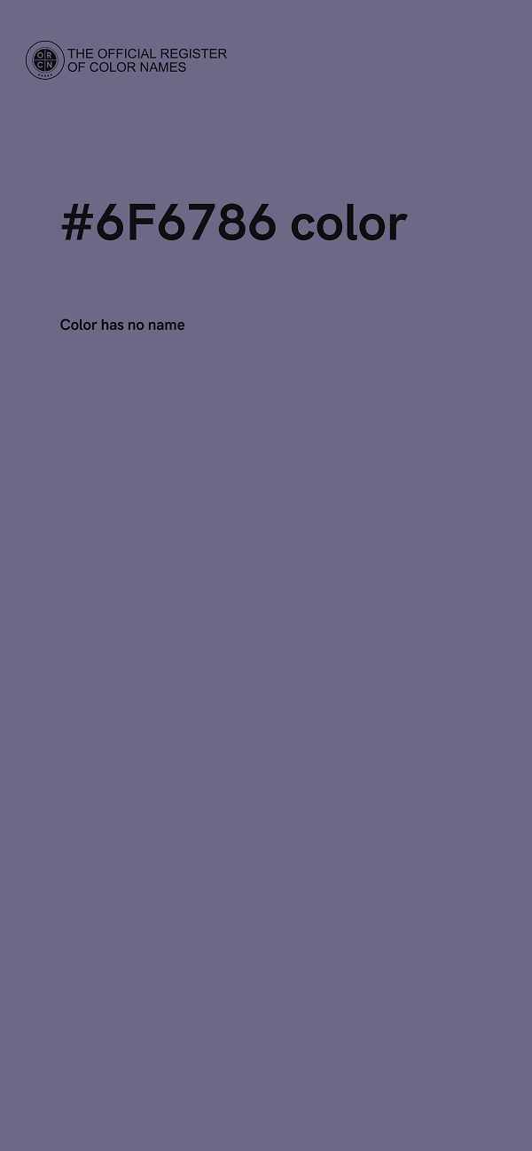 #6F6786 color image