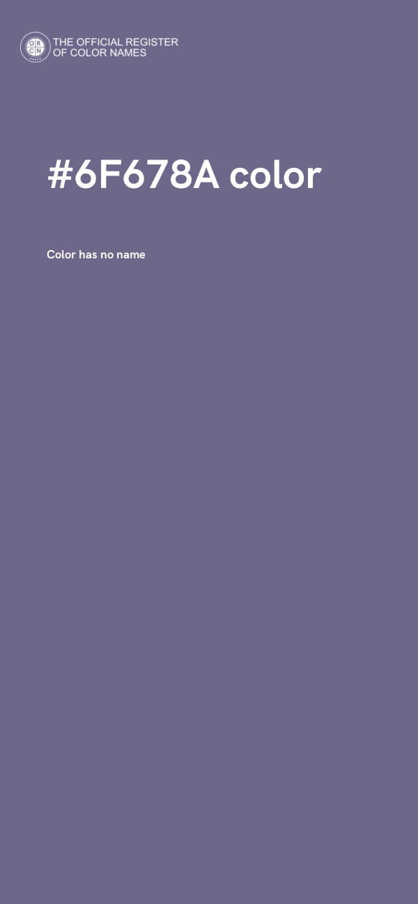 #6F678A color image