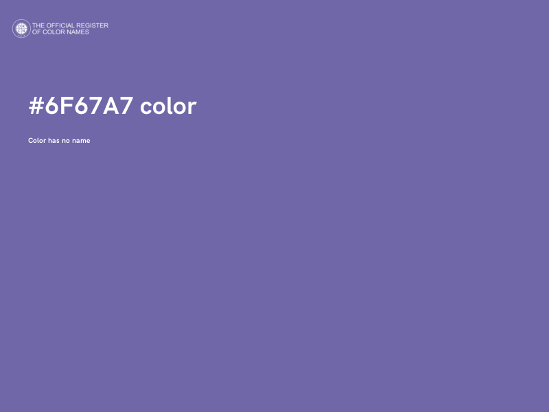 #6F67A7 color image