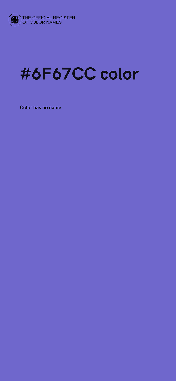 #6F67CC color image