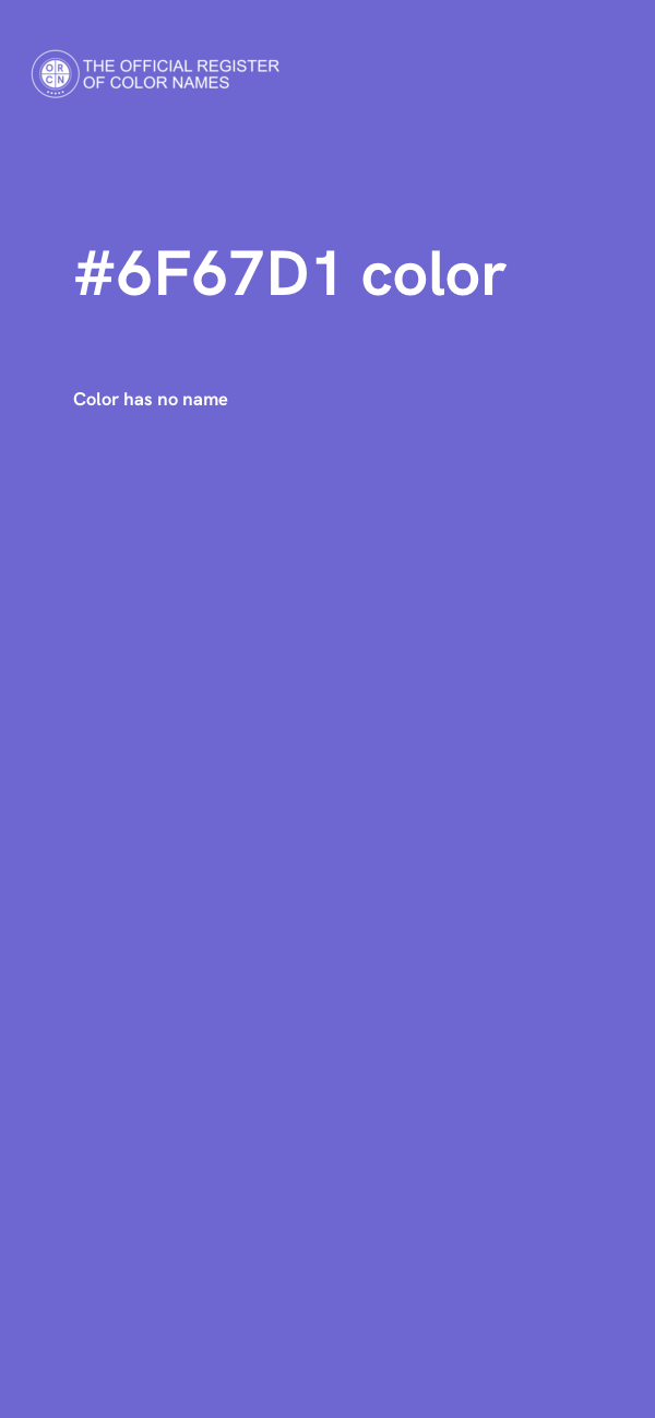 #6F67D1 color image