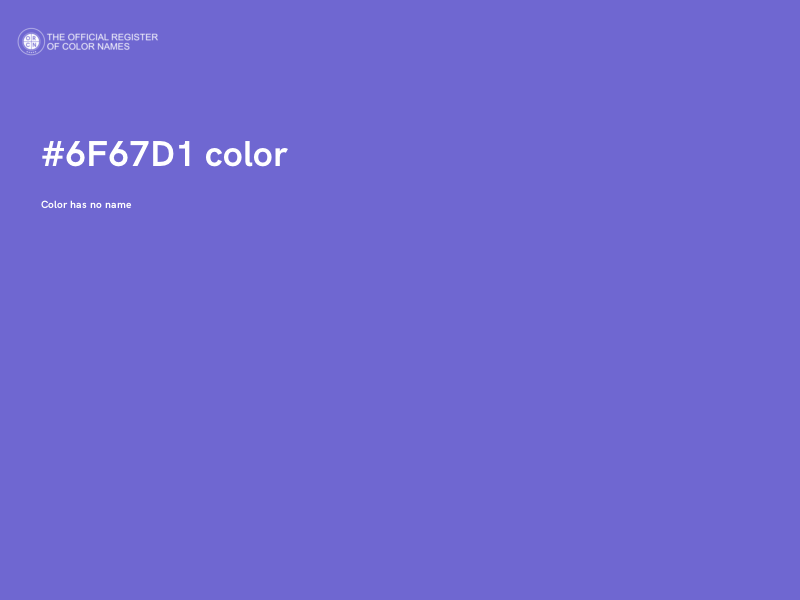 #6F67D1 color image