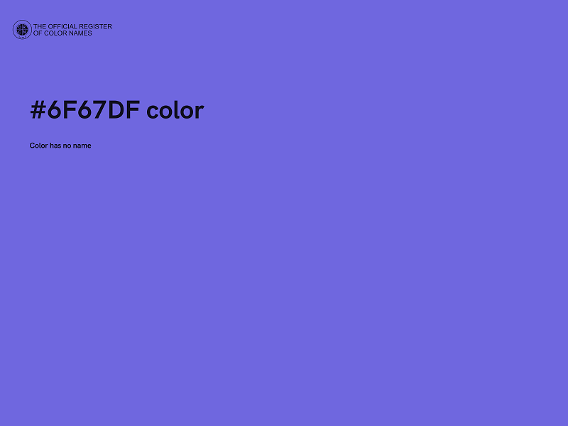 #6F67DF color image