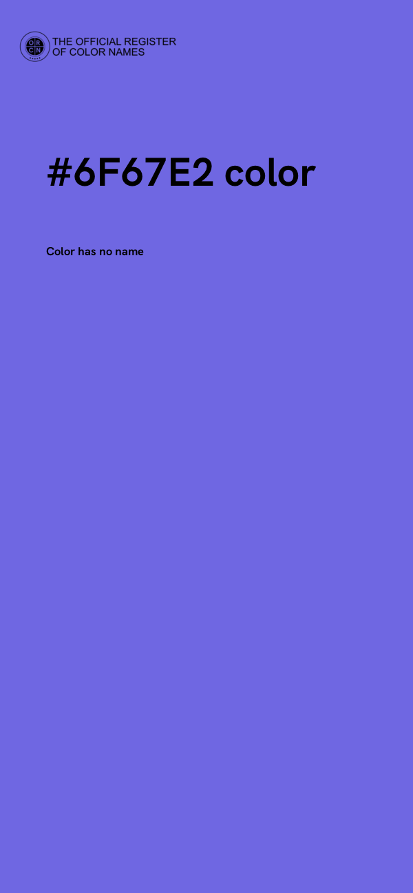 #6F67E2 color image