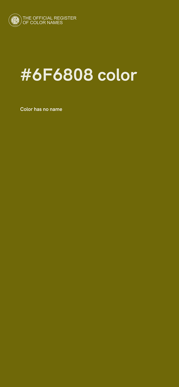 #6F6808 color image