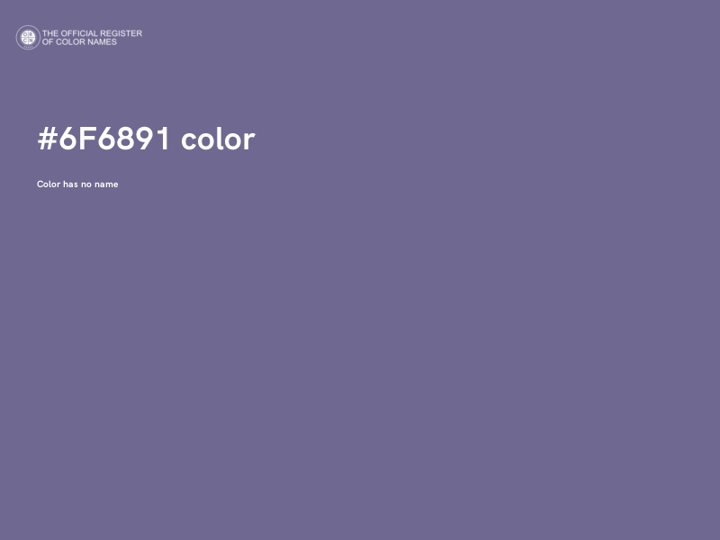 #6F6891 color image