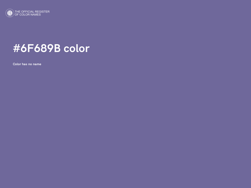 #6F689B color image