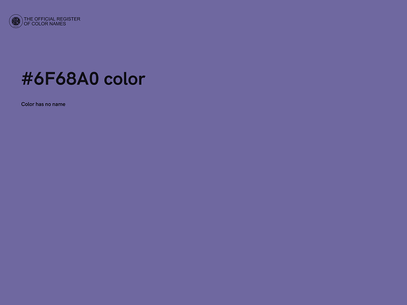 #6F68A0 color image