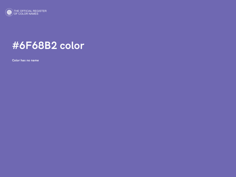 #6F68B2 color image