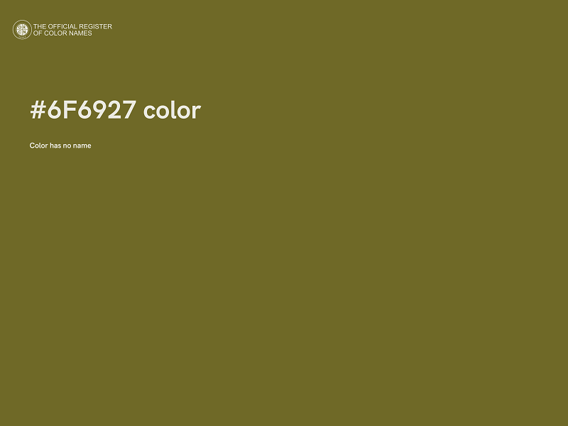 #6F6927 color image