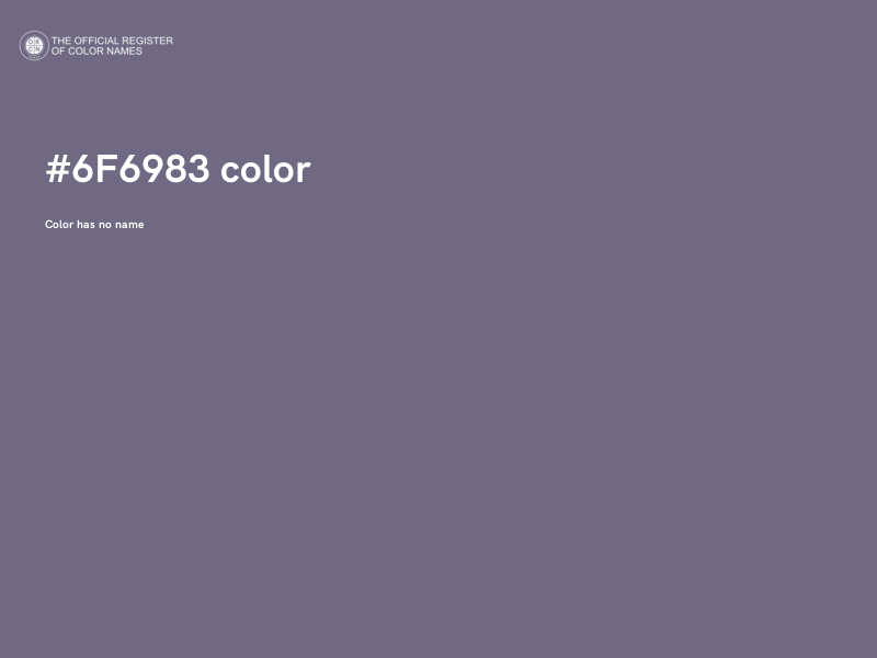 #6F6983 color image