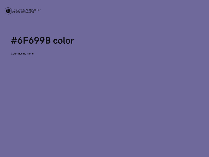 #6F699B color image