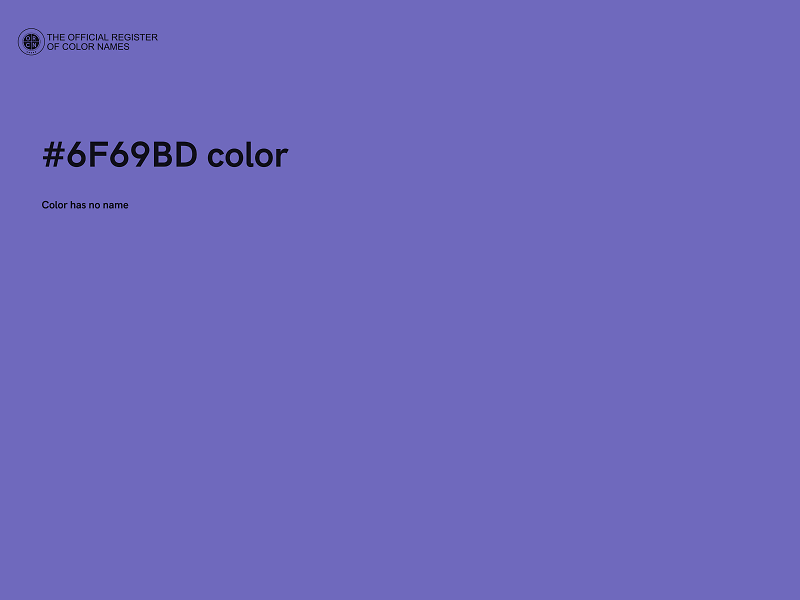 #6F69BD color image