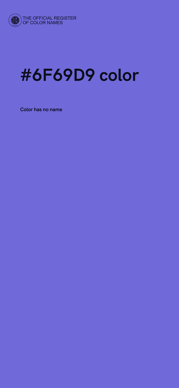 #6F69D9 color image