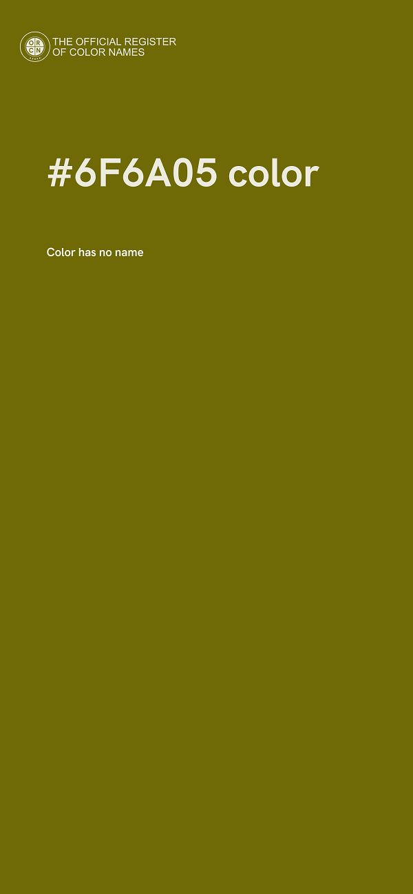 #6F6A05 color image
