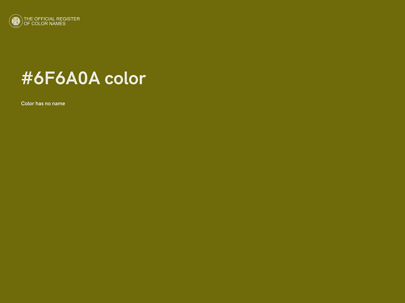 #6F6A0A color image