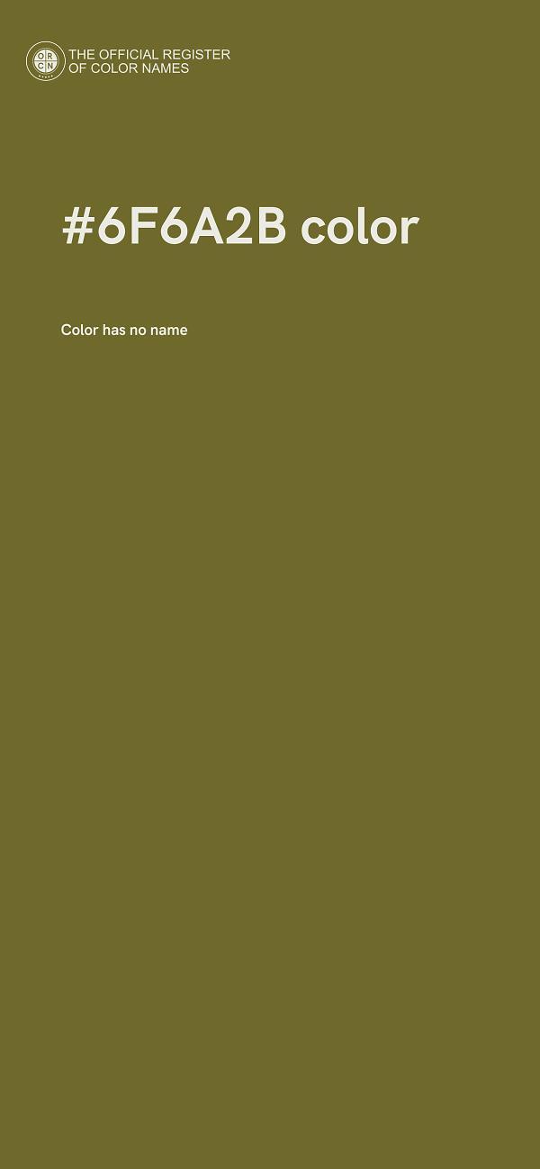 #6F6A2B color image