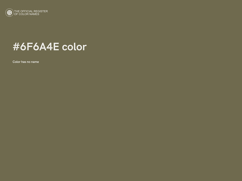 #6F6A4E color image