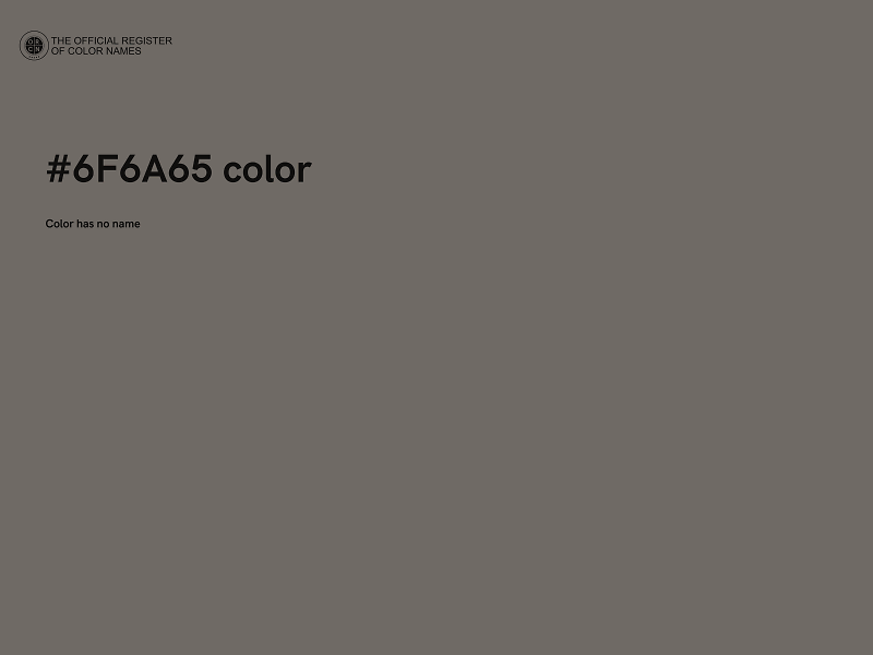 #6F6A65 color image