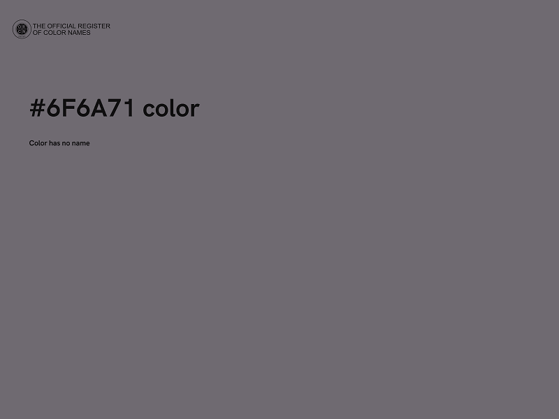 #6F6A71 color image