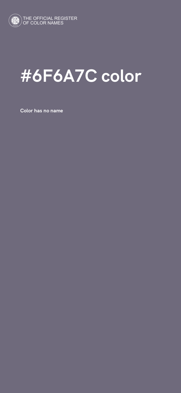 #6F6A7C color image