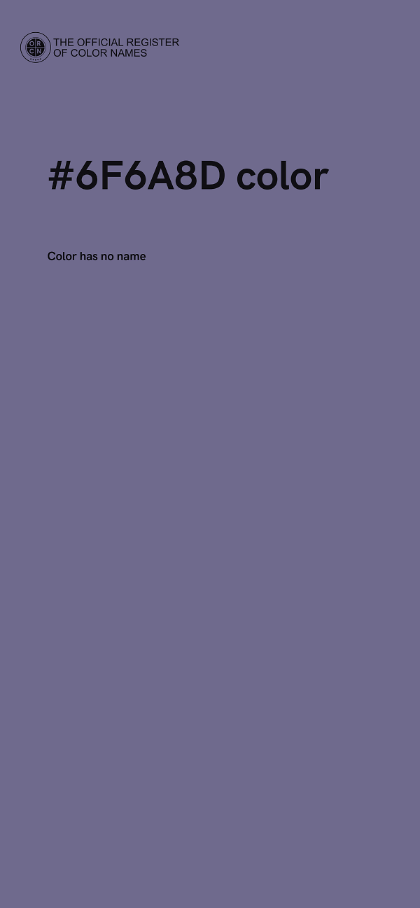 #6F6A8D color image