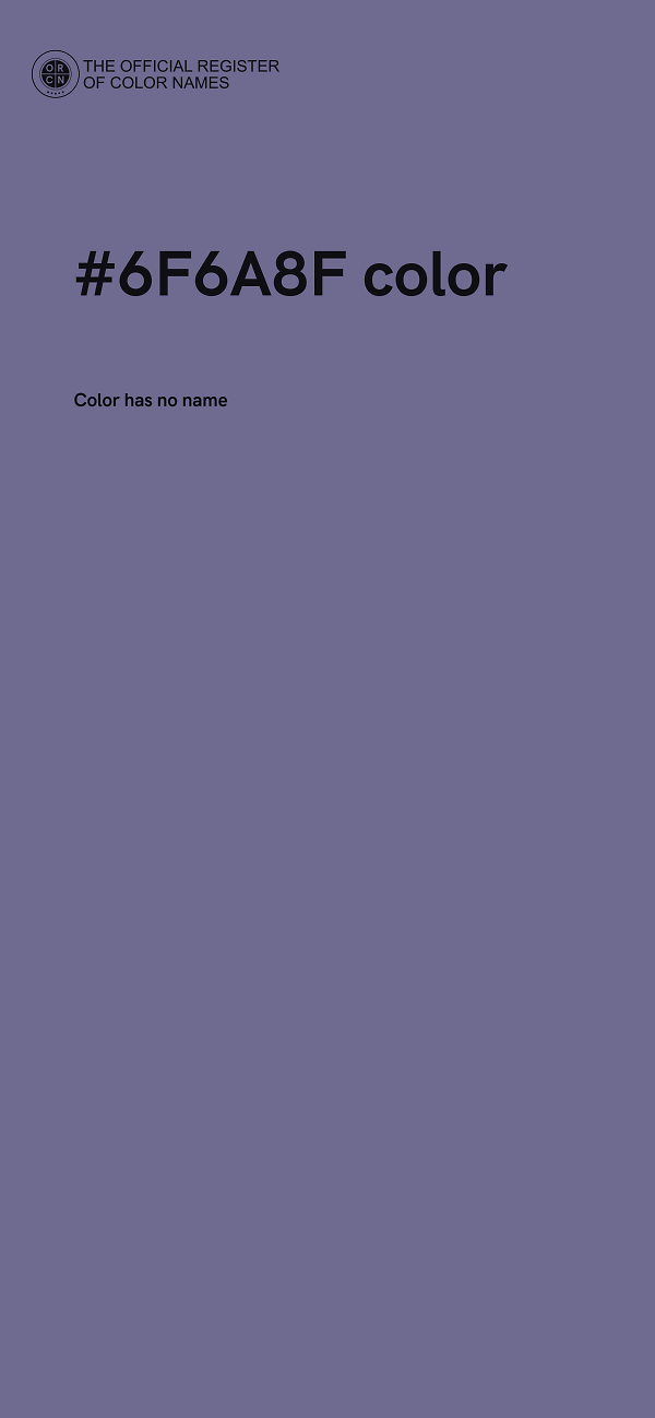 #6F6A8F color image