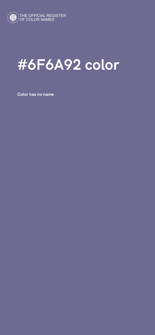 #6F6A92 color image
