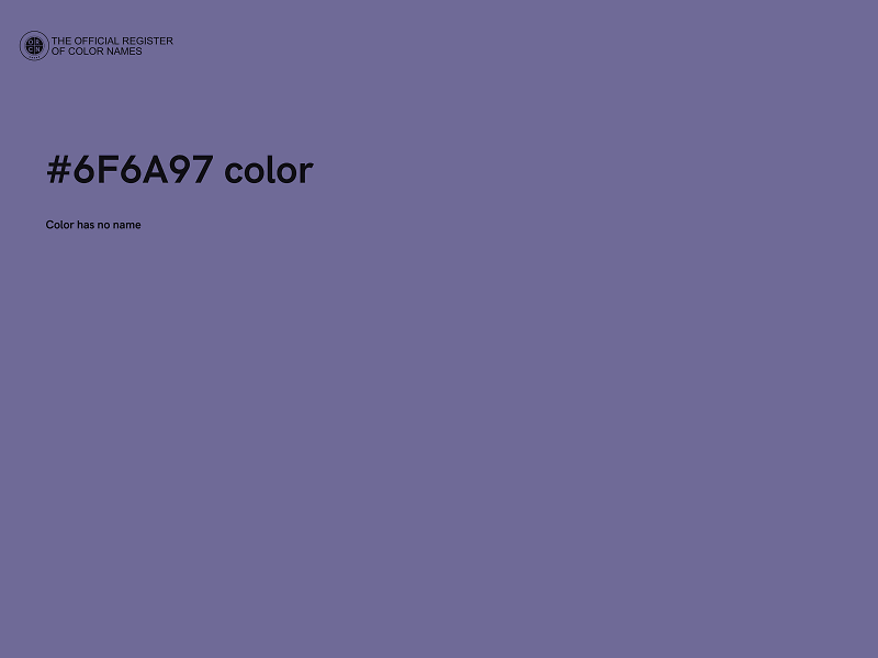 #6F6A97 color image