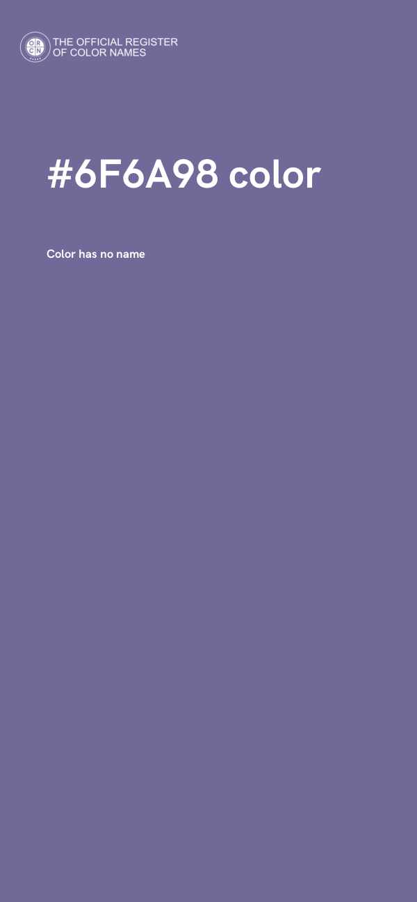 #6F6A98 color image