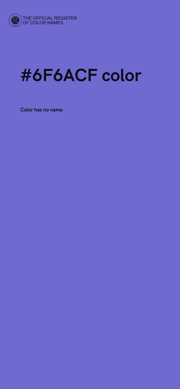 #6F6ACF color image