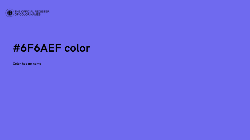 #6F6AEF color image