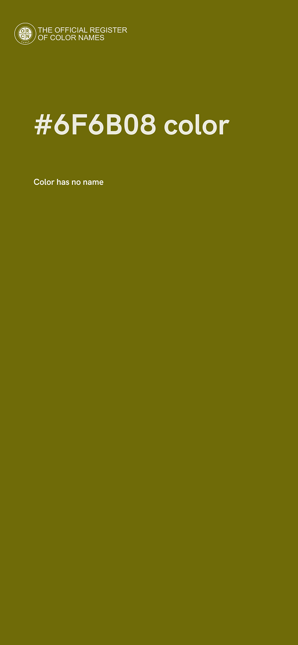 #6F6B08 color image