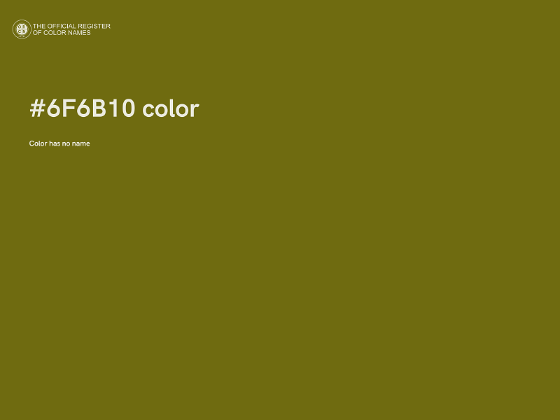 #6F6B10 color image