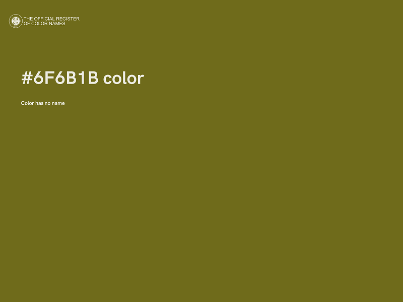 #6F6B1B color image