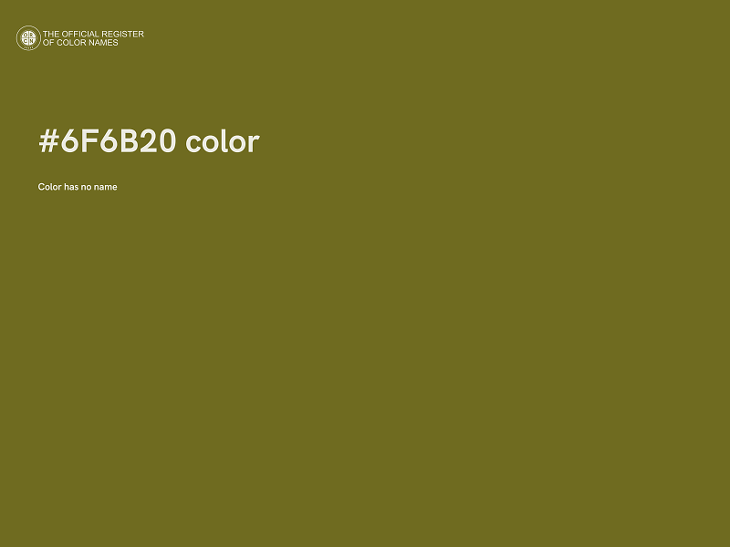 #6F6B20 color image