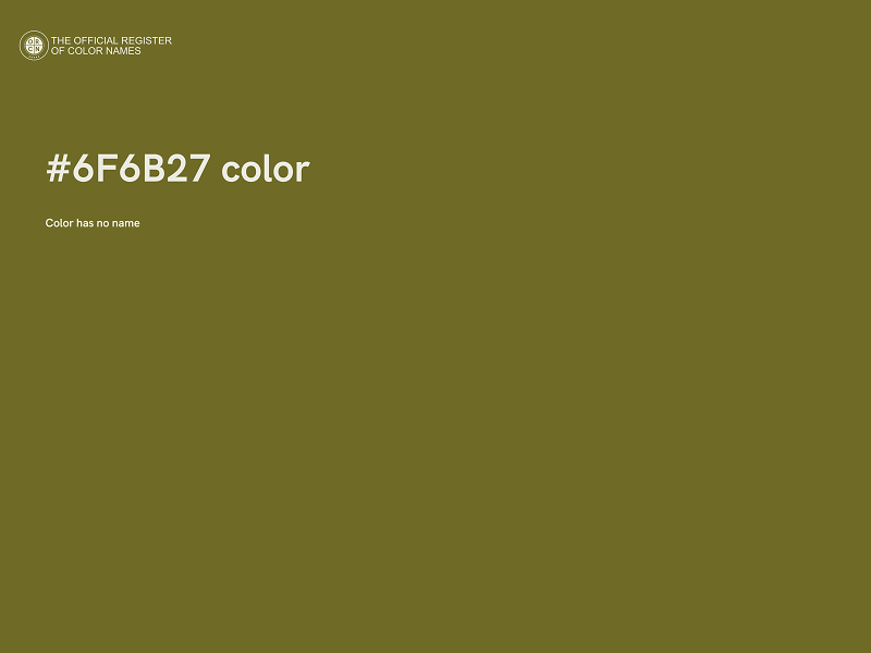 #6F6B27 color image